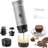 Genzo Portatile Caffettiera capsule 3 in 1 compatibile con Nespresso Dolce Gusto e Caffè Macinato - Mini macchina da caffè portatile multicapsula ideale da trasportare