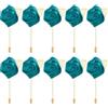 PATIKIL Bottoniere di Rose, 10pz Bottoniere Sposo Matrimonio Tasca Fiore Realizzato a Mano Spilla Revers Boutonniere per Uomini Matrimonio Cerimonia Festa Ballo, Blu