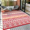 Enyhom Tappeto per esterni, grande, in plastica, impermeabile, pieghevole, per picnic, campeggio, giardino, balcone, interni (arancione, 240 x 300 cm)