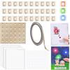 CYFUN DESIGN Kit di 60 adesivi a LED per circuiti luminosi, con nastro conduttivo e 3 fogli di strisce adesive in schiuma, per aggiungere luci a carte speciali (10 rossi, 10 blu, 10 verdi, 30 bianchi)