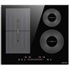 NOXTON Piano Cottura Induzione 4 Fuochi, 60 cm Piastra Induzione con Boost, 7200W | Multizona Power-boost Funzione, 4 Piastre, Incasso, Timer, Blocco di Sicurezza, Flessible Zone
