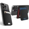 MyGadget Portafoglio Magnetico Magsafe - con 2 Slot per Carte - con Funzione Stand - compatibile con Apple iPhone 15 I 14 I 13 I 12 Series - Nero