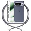 ANFAIRLACE Cover Cordino Compatibile con Google Pixel 10 Pro XL, Grigio