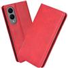 XINNI Cover per Samsung Galaxy S25 Edge Custodia | retrò Flip Magnetica Pelle PU/TPU Portafoglio