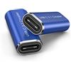 ANDTOBO USB C femmina a femmina Adattatore, 2 confezioni USB C 3.1 adattatore, Supporto connettore di estensione del trasferimento dati per dispositivi USB-C