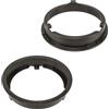 tomzz Audio 2837-000-1 Anelli per altoparlanti Staffe di adattamento compatibili con Mitsubishi ASX Mirage Space Star Outlander Pajero per altoparlanti DIN da 165 mm
