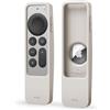 elago Custodia con Localizzatore R5 Compatibile con Telecomando Apple TV 4K Siri 3a Generazione(2022) e 2a Generazione(2021),Compatibile con Apple AirTag-Cordino incluso,Protezione Anticaduta (Pietra)