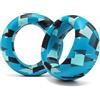 WC PadZ Pulse Elite - Cuscinetti auricolari in pelle PU migliorati compatibili con PS5 Pulse Elite di Wicked Cushions | Cuscinetto più spesso e apertura più ampia | Cyan Prism