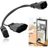 coalwop Cavo di alimentazione Y splitter UPS PDU C14 a C13 + cavo Euro Y IEC 14 maschio a IEC 13 femmina, 250 V, 10 A, 30 cm, per PC monitor