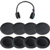 Zhenghebuy 8 Pezzi Schiuma Paraorecchie,Copri Auricolari in Spugna Nera,Copri Cuffie Lavabile,Cuscinetti Auricolari in Gommapiuma,Coperture in Morbida Spugna per Auricolari(55mm)