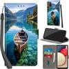 Haninsuze Cover per Samsung Galaxy A02s, barca | Pelle PU Portafoglio, Porta Carte, Magnetica, Libro, Antiurto Custodia
