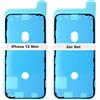 IS-TECK Set di 2 adesivi di ricambio per iPhone 12 Mini per display e custodia, pellicola impermeabile
