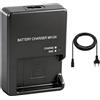 JiaHeHe Caricabatterie per Nikon D3100, D3200, D3300, D3400, D3500, D5100, D5200, D5300, D5500, D5600, P7000 a P7800, Caricabatterie per fotocamere EN-EL14/14/14 EN-EL14A