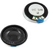 PATIKIL 2W 8 Ohm Metallo Alloggiamento Rotondo Interno Magnete Altoparlante Altoparlante 2pz