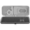 Geekria Custodia da trasporto per tastiera e mouse, custodia rigida di ricambio da viaggio per tastiera e mouse wireless Logitech MK955 / K950 Signature Slim (grigio scuro)