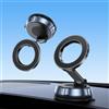 Santiaoniu Vacuum Suction Magnetic Phone Holder per auto con rotazione a 360 gradi, pieghevole e retrattile, supporto per telefono senza mani per superficie liscia