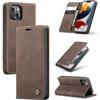 Ottcooed Cover per iPhone 13 Mini Custodia, Cover Pellicola a Libro Portafoglio in Pelle Porta Carte Protettiva Slot per Scheda Flip Case Wallet Case con iPhone 13 Mini, Caffè