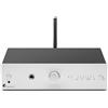 Pro-Ject Stereo Box E, amplificatore stereo integrato compatto Hi-Fi con BT 5.0, uscita subwoofer, 2 ottici, 1 x coassiale SPDIF In, 2 x 40 W (argento)