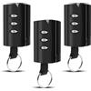 Lizoak 3 telecomandi porta garage 433,92 MHz, comandi porte automatiche clonatore compatibile con Pujol Vario Black, Mars e Ocean, telecomando universale per garage a 3 canali facile da programmare