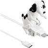 Frienda Cavo di ricarica compatibile con tipo C, Bianco, Design per Cani | Cavo USB Mini, Trasmissione Dati e Ricarica, Compatibile con Smartphone e Tipo C, Design per Cani, Stile Macchiato