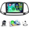Fuluku 4+128GB Android 15 Autoradio per Fiat Doblo (2015-2021), Yeni Kasa Wireless Carplay Android Auto, 9 IPS Touch Screen Radio con Bluetooth 5.0/GPS/Telecamera posteriore/FM/WiFi/SWC