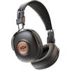 Marley House of Positive Vibration Frequency Cuffie Over Ear Bluetooth - Cuffie Wireless, 34 ore di autonomia, microfono, isolamento del rumore passivo, materiali sostenibili, Nero