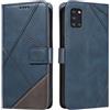 XINNI Cover per Samsung Galaxy A31 Custodia, Cellulare Libro Antiurto Flip Pelle PU/TPU, Portafoglio Flip Magnetica Case, Blu
