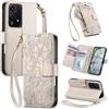 Fertuo Cover per Realme C75 / C71 / Realme 14x 5G, Fiori Custodia a Libro Portafoglio Antiurto in Pelle PU Flip Case Interna Silicone con Porta Carte, Supporto, Chiusura Magnetica e Cinturino, Bianco