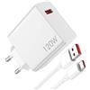 ASKUBSKU 120W Caricatore USB e Cavo USB C per Redmi Note 14 Pro+ 13 Pro+ 12 11 5G 120W 6A Ricarica Adattatore e 1 Metro Cavo Tipo C per Xiaomi 12 13T POCO F6 F4 GT per Black Shark 5 4