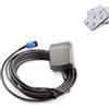 Audioproject A108 - Antenna GPS attiva Fakra con spina angolare 5m cavo magnetico per autoradio di navigazione per Blaupunkt Becker RNS MFD Audi VW Mercedes incl. cuscinetto adesivo 3M