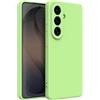 Captor Cover Samsung S26 Custodia Colorata in Silicone Liquido, Antiurto, Flessibile, Bordo Rialzato per Schermo e Fotocamera Con Microfibra Interna per Cover S26 Samsung (Verde)