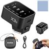 GODOX X3S 2.4G Wireless Flash Trigger Trasmettitore TTL Autoflash con ampio touchscreen OLED Modalità flash multiple con porta USB 32 canali 16 gruppi compatibili con fotocamere Sony