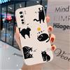 hdqICase Custodia Carina Compatibile con Oppo A91 - Comoda Cover in TPU Morbido Bianco Animali Cartoni Case