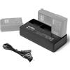 Godox VC26T Caricabatteria a 3 slot per batterie Godox V1/ V860III Serie Flash Speedlite VB26A/VB26B/VB30