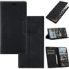 OKZone Cover per Samsung Galaxy A03, Custodia Flip Pelle Portafoglio Magnetica Libro con Slot Schede, Slim Silicone TPU Bumper Wallet Supporto Case Antiurto Cover(Nero)