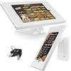 AboveTEK Porta Tablet Antifurto - Supporto di Sicurezza Bloccabile per iPad Supporto POS da Banco e Muro Base Girevole a 360° per Kiosk per iPad Air Pro - Ideale per il Business Retail - Nero