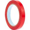 Nastro adesivo rosso 12x66 in polipropilene