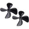 Junlucki Accessorio RC a 4 Pale, elica RC a Spinta Forte, Barca Subacquea RC 4 * 60mm a Immersione Totale per Albero da 4 mm