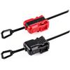 AIWXEEU Set 2 Trottole da Combattimento in Lega, Gyro Competitivo Nero e Rosso, Giocattolo di Battaglia con Lanciatore per Arena, Kit Sfida Strategica