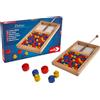 Noris 606101941 Deluxe - Dischi Mikado per bambini dai 6 anni in su, con materiale da gioco in legno colorato