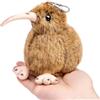 capybaraflying Peluche Kiwi Bird, Simulazione di Kiwi Bird, Peluche Morbido da 12 cm/4in, Giocattolo Educativo Divertente per Bambini (Marrone)