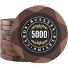 Bullets Playing Cards Carte da Gioco Bullets, 25 x gettoni da poker in argilla Adriana per set da poker, vari valori, diametro 4 cm, peso 14 g (5000)