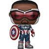 Funko Pop! Marvel: The Falcon & Winter Soldier - Captain Falcon America - The Falcon And The Winter Soldier - Figura in Vinile da Collezione - Idea Regalo - Merchandising Ufficiale - TV Fans