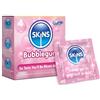 Skins Sexual Health Confezione multipla di preservativi al gusto di gomma da masticare, nessun odore di lattice e lubrificazione extra per il massimo comfort e piacere, Confezione da 4