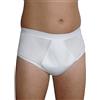 Hydas Slip anti-incontinenza da uomo con inserto di aspirazione integrato, taglia 7, bianco