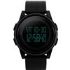 TONSHEN Unisex Sport Orologi da Polso Digitale Subacqueo 50M Impermeabile LED Display Outdoor Militare Tattica Multifunzionale Elettronica Plastica e Gomma Orologio Doppio Tempo Data Cronometro (Nero)