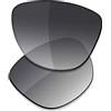 Saucer - Lenti di ricambio per occhiali da sole Oakley Frogskins OO9013, High Defense - Carbon Black Polarized, Taglia unica