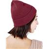 JOPHY & CO. Cappello in Maglia Unisex Misto Cashmere (Bordeaux)