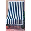 Linea Garden Friend Tenda Sole per Porta con Anelli Riga Blu Lunghezza 140 cm, Altezza 250 cm