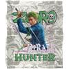 One Piece Zoro The Pirate Hunter Coperta super morbida al tatto setoso 152 X 127 Cm